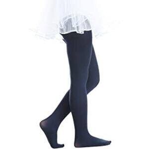 Infant Toddler Girls Navy Blue Nylon Tights 1-3Y